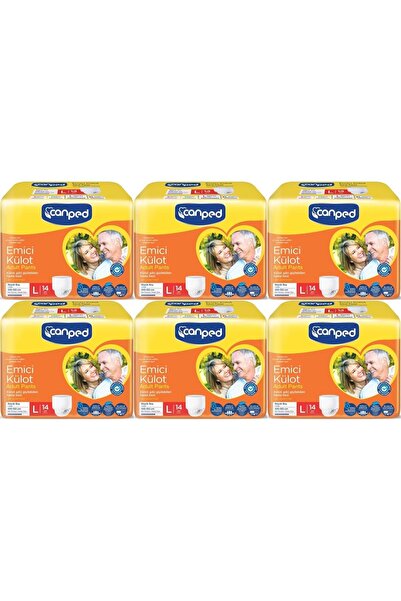 Canped Emici Külot Pants Hasta Yetişkin Bezi L - Büyük - Large Ekonomik Pk 84...