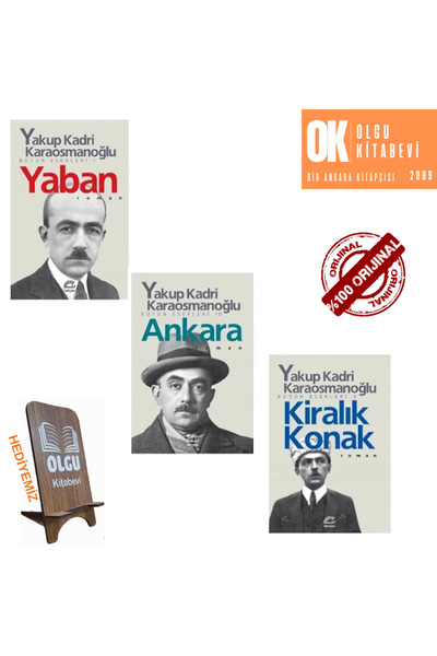 İletişim Yayınları Yaban - Kiralık Konak - Ankara / 3 Kitap TELEFON TUTUCU HE...