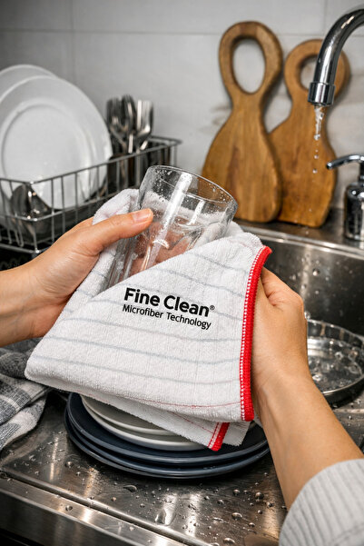 Fine Clean Professional Dish Drying and Cleaning Cloth Microfiber 40*60 (1 Pc)