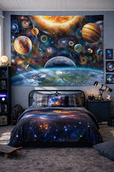 Vendini Kaliteli Kumaş , Canlı Renkler Duvar Örtüsü Duvar Halısı Wall Tapestry