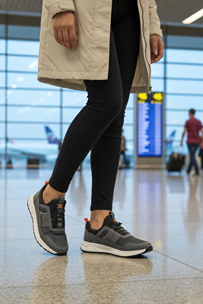 WALKWAY حذاء رياضي للجنسين برباط خفيف الوزن ومرن مدخن Nans 6006 G