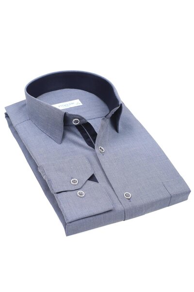 Fitmens قميص رجالي كلاسيكي بأكمام طويلة من فيلافيل بيتيرايلي سويفت مع علبة هد...