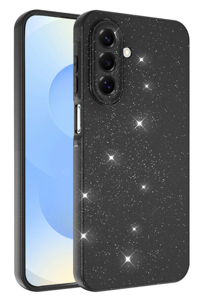 Rivor Samsung Galaxy A26 Uyumlu Kılıf 3D Kamera Korumalı Simli Işıltılı Renkl...