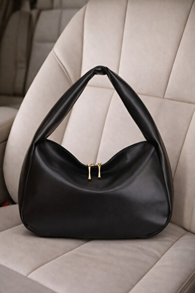 Adelina Bags Women's Black Casual Soft Textured Hobo Daily Hand and Shoulder Bag