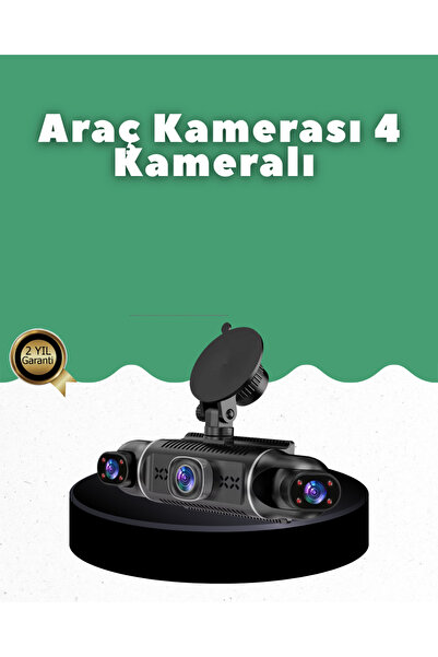 Kanonik Education 1080P 4 Kanallı Araç Kamerası GPS + WiFi + G Sensör Destekli