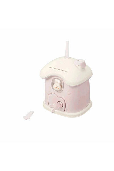 Omniax Pink Piggy Bank with Cute Rabbit Figure and Key - Children's Room Deco...