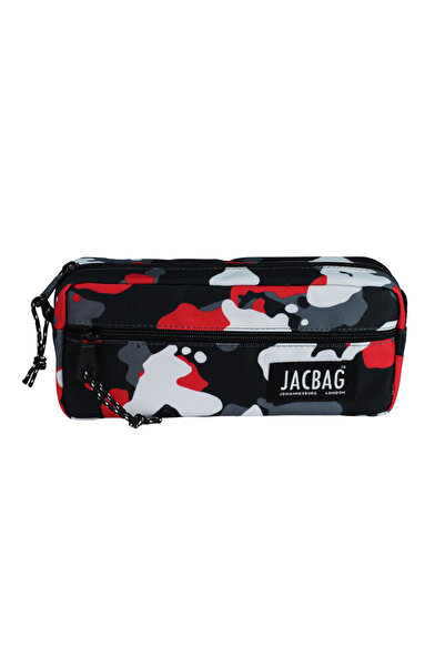 Jacbag علبة أقلام رصاص بسحاب مزدوج