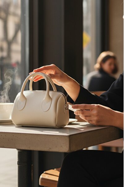 Glowfit Shine Your Shape Kadın Vizon Mini Omuz & El Çantası – Fermuarlı Tek B...