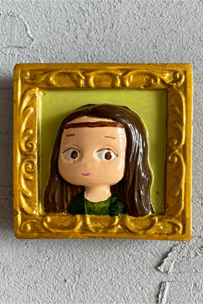 Jovial Hediyelik El Yapımı Sanat Temalı Buzdolabı Magneti 1 Adet (Fotoğraf ve...