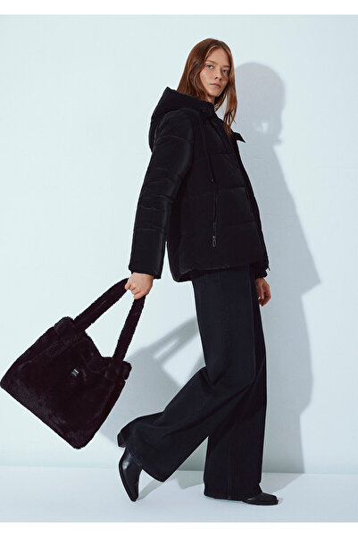 Mavi Black Plush Shoulder Bag 197617-900