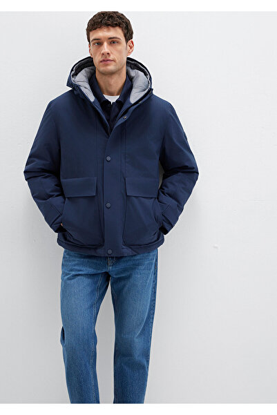 Mavi Hooded Navy Blue Coat 0110667-80872