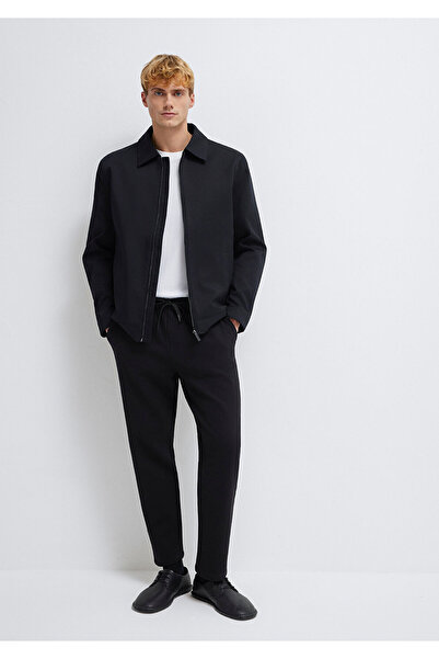 Mavi Black Knitted Interlock Trousers 0010521-900