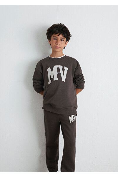 Mavi MV Baskılı Kahverengi Sweatshirt 6S10054-71593