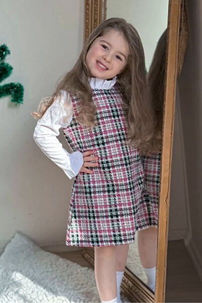 MeaShop فستان بناتي من قماش شانيل