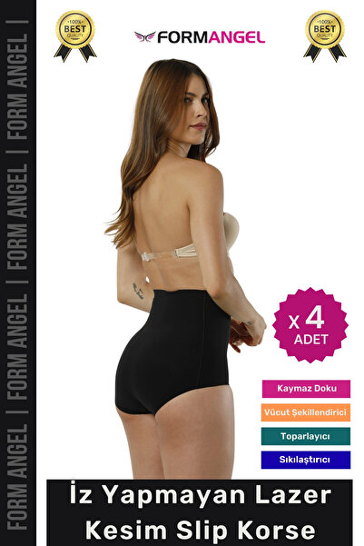 Carlburn # Corset 2 Size Slimming and Gathering Non-Slip Women's Laser Cut Sl...