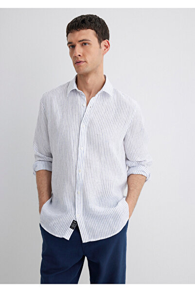 Mavi Striped Linen Shirt Standard 0211634-90795