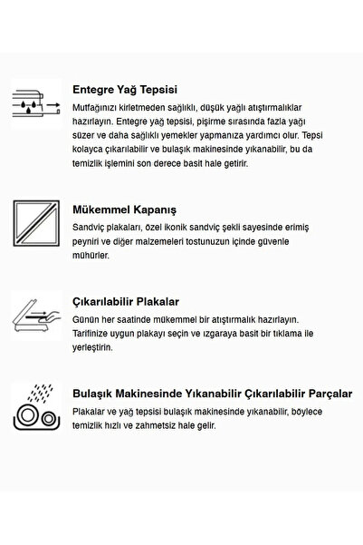 Braun Yağışmaz Yüzey22raflı Sandviç affl, We2 Makinesi