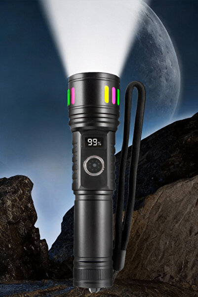 NO BRAND مصباح يدوي محمول جديد قابل لإعادة الشحن بتقنية LED، إصدار 2026