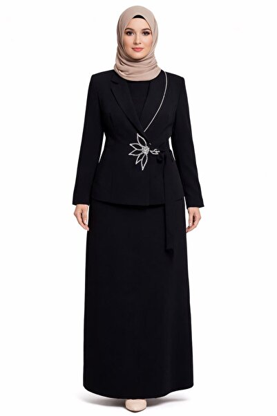 Alvina Костюм с три поли и детайли от камъни 30353