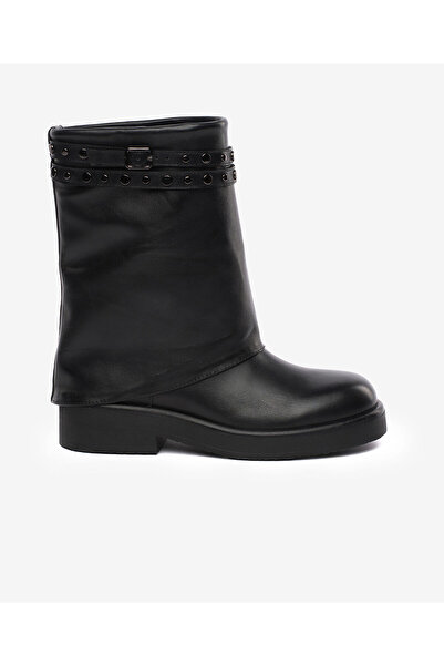 Greyder Women's Black Genuine Leather Boots 5K2Tb59310