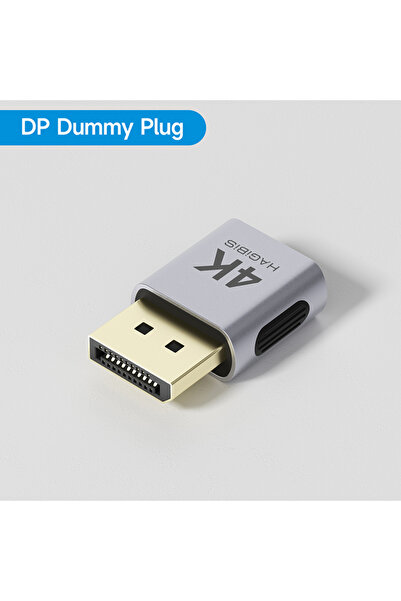 Choice قابس DP - قطعة واحدة من قابس Hagibis 4K HDMI الوهمي، قابس محاكي Displa...