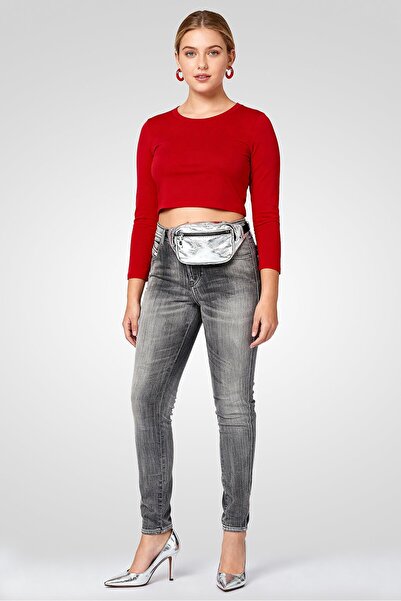 Diesel Women 2015 Babhila Skinny Fit Wash Stretchable Jeans, Grey