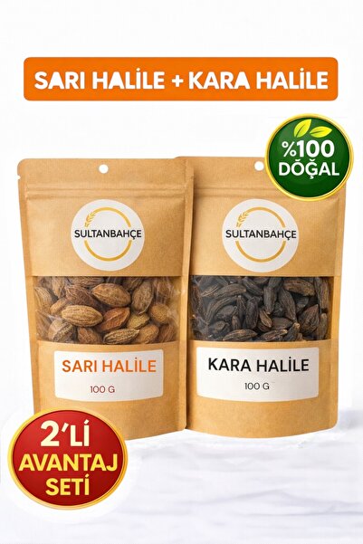 sultanbahçe Kara Halile & Sarı Halile İkili Paket – Doğal, Katkısız - 2x100g