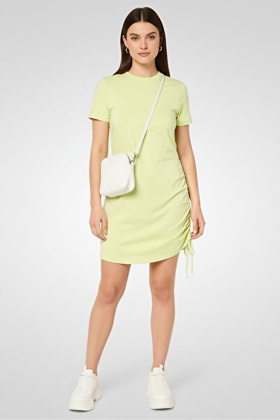 Karl Lagerfeld Women Plain Mini Dress, Lime
