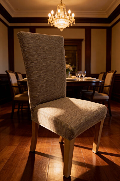 intil Tree Bark Patterned Chair Cover - Elastic and Can Be Washed