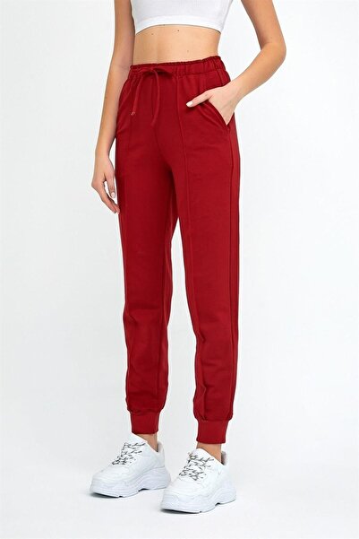 ESPİNA Kadın Paçası Manşetli Cepli Ve Kordonlu Örme Kumaş Eşofman Altı