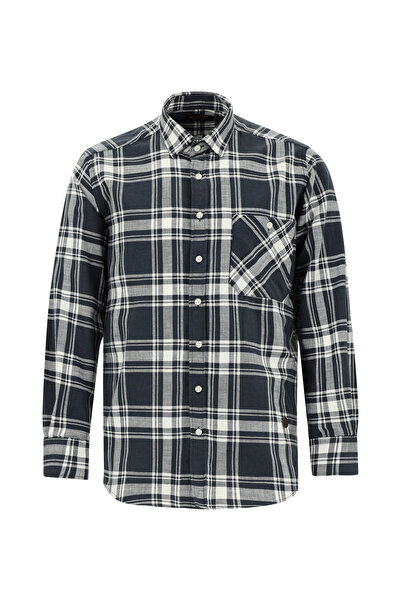 Abdullah Kiğılı Cămașă din bumbac în carouri cu mânecă lungă