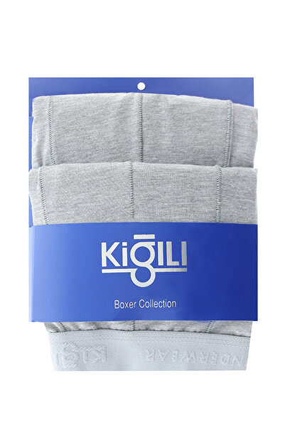 Kiğılı Large Size 2-Piece Cotton Single Jersey Boxer Set