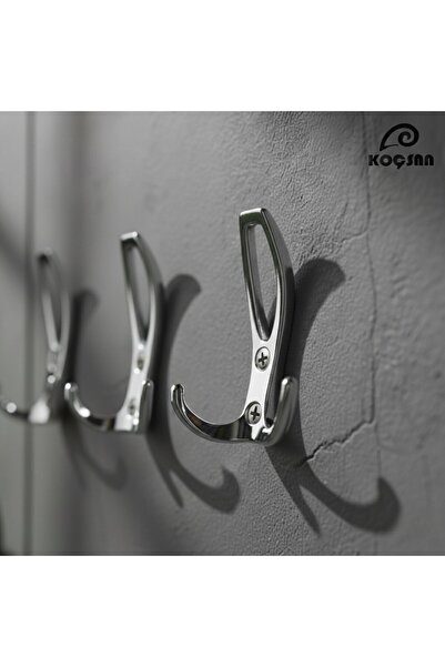 KOÇSAN Yaren Krom Portmanto Askı, Lüks Vestiyer Askısı, Dolap Askılık, Duvar ...