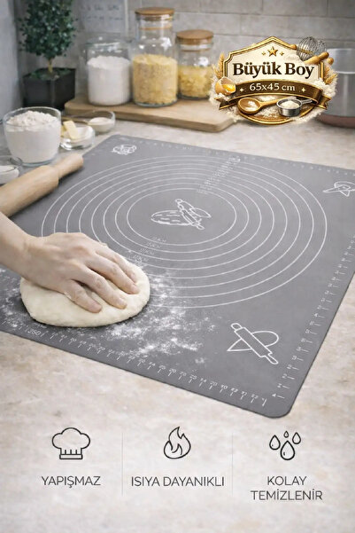 Berdina Home Gray Silicone Dough Rolling Kneading Mat - Multi under the Oven