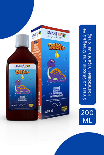 SMART UP Sitikolin Dha Omega 3 Ve Fosfatidilserin Iceren Balık Yağı B12 ( 200...