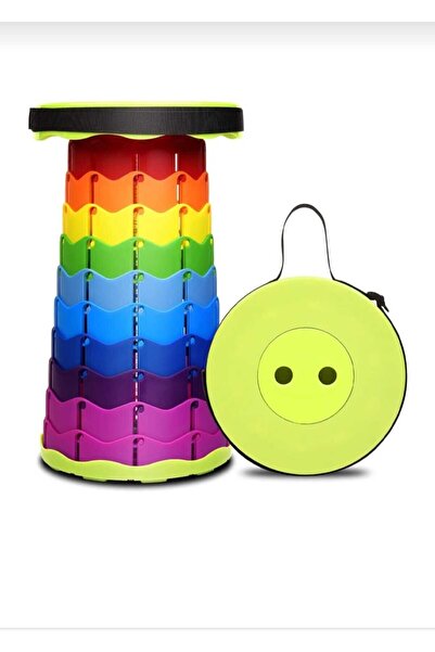 NEBİL HOME Teleskopik Tabure 45cm Kademeli Kamp Barbekü Balık Tutma Bahçe Pik...