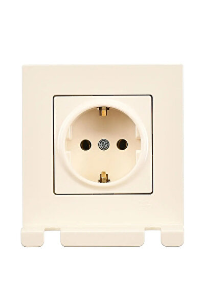 Günsan حامل قابس عملي من Eqona، مقبس مؤرض، كريمي