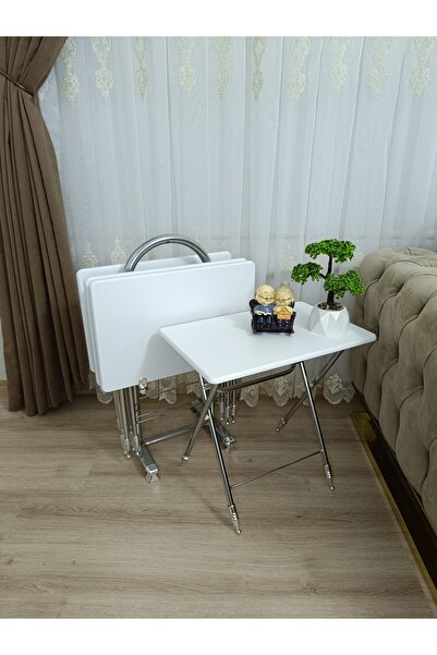 EVKO MOBİLYA Çanta Zigon Sehpa, 4'lü Sehpa, Zigon Sehpa, Servis Sehpası, Mdf ...