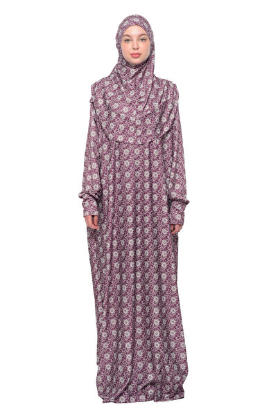 Altobeh Practical One-Piece Sun Patterned Sleeves and Removable Headscarf Lyc...