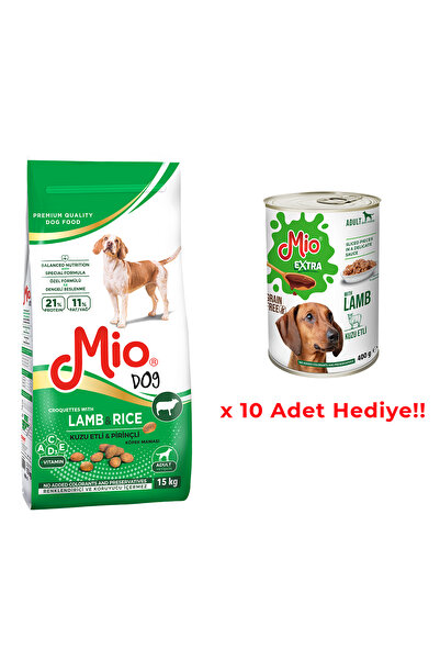 MİO Kuzu Etli ve Pirinçli Yetişkin Köpek Maması 15 kg
