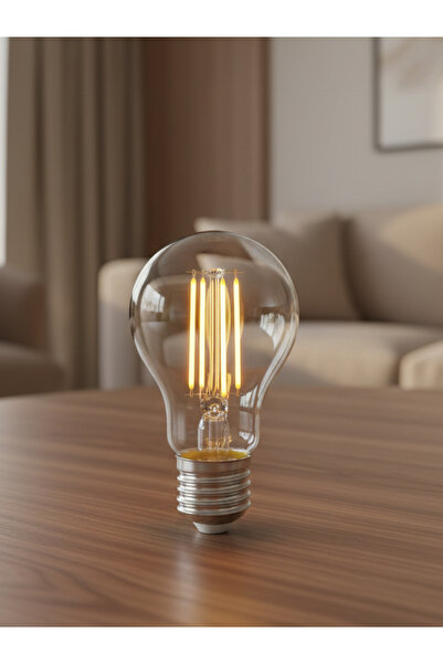 ORBUS F60 4.8w Clear Ampul Sarı Işık E27 600lm