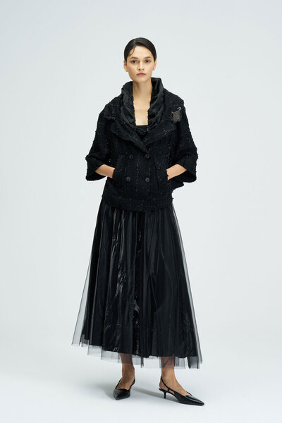 BİZE Yakası Broşlu Ceket