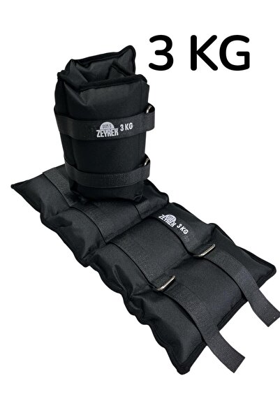 Genel Markalar 3 Kg × 2 Adet Toplam 6 Kg El Ayak Bilek Kas Güçlendiriçi Ağırlık Seti Kum Ağırlık Torbası
