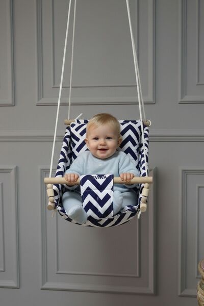 Svava Rüya Ahşap Bebek Hamak Ev Tipi Tavan Salıncak