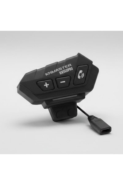 Knmaster Kn550 PRO Motosiklet Bluetooth Kulaklık Mikrofon Seti Siyah