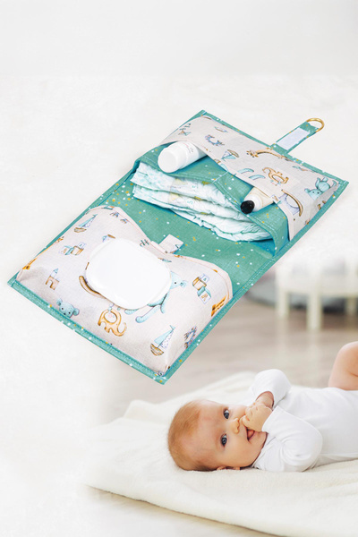 alas ev tekstil Alas Baby Alt Bakım Çantası - Mavi