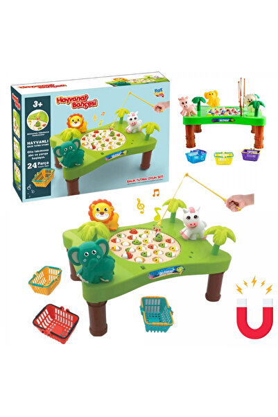 Doğan Oyuncak Dünyası Hayvanat Bahçesi Mıknatıslı Balık Oyunu - Pilli Müzikli...