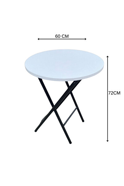 çağlar metal Yuvarlak Masa 60 cm Çap 72 cm Yükseklik | Kafe ve Ev Masası | Ba...