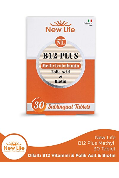 New Life B12 Plus Methylcobalamin 30 Dilaltı Tablet