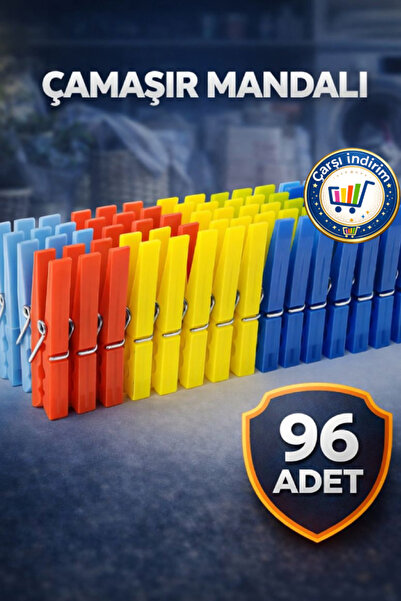 nistabolje 96 قطعة من مشابك الغسيل الكلاسيكية البلاستيكية ذات القبضة القوية، ...